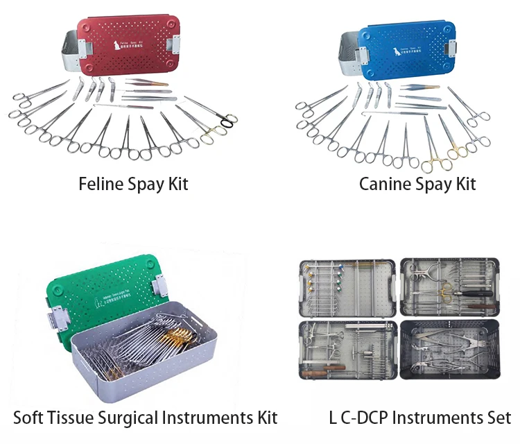 Veterinary Surgery Kit Small Animal Surgical Instrument Set Vet Medical Dog Cat Pets Spay Feline Spay Kit