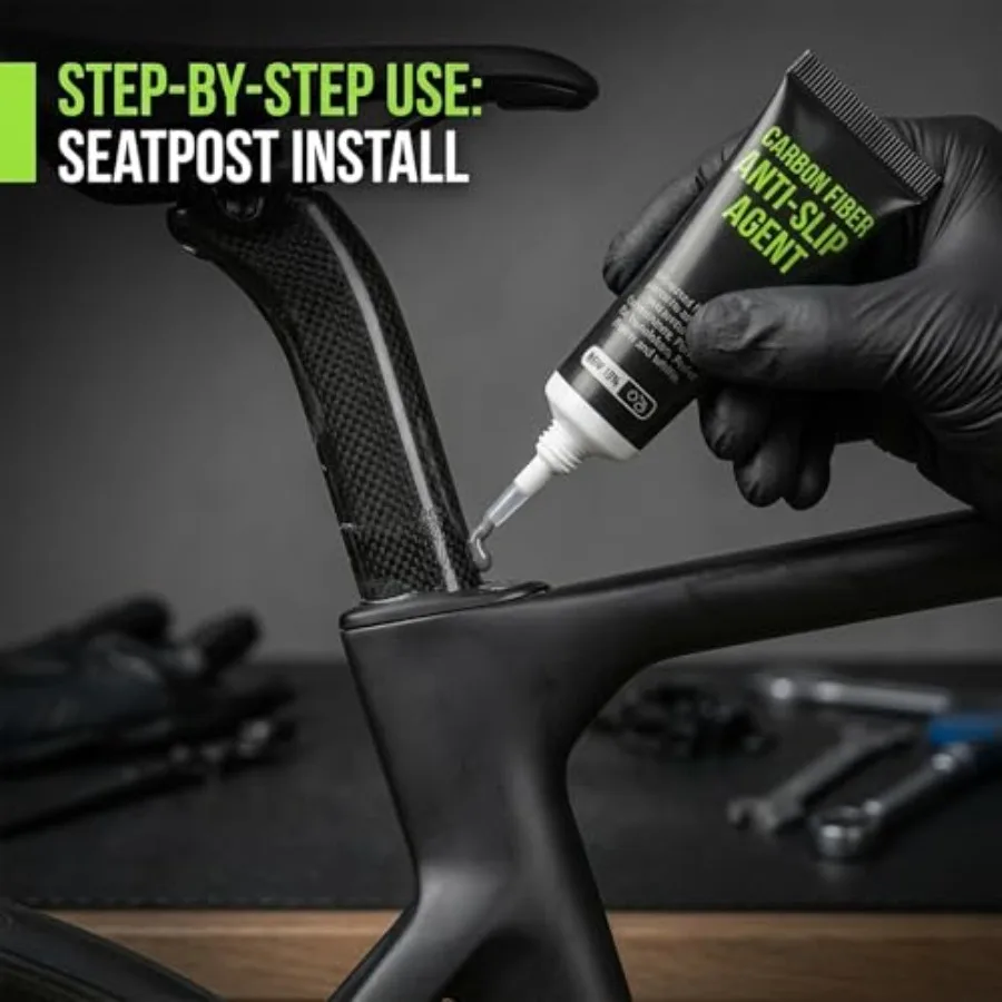 Carbon Paste for Bike Seatpost - Bicycles Seatpost Nonslip Oil Pastels with Anti-Slip Formula - Carbon Assembly Paste for Stem, view 2