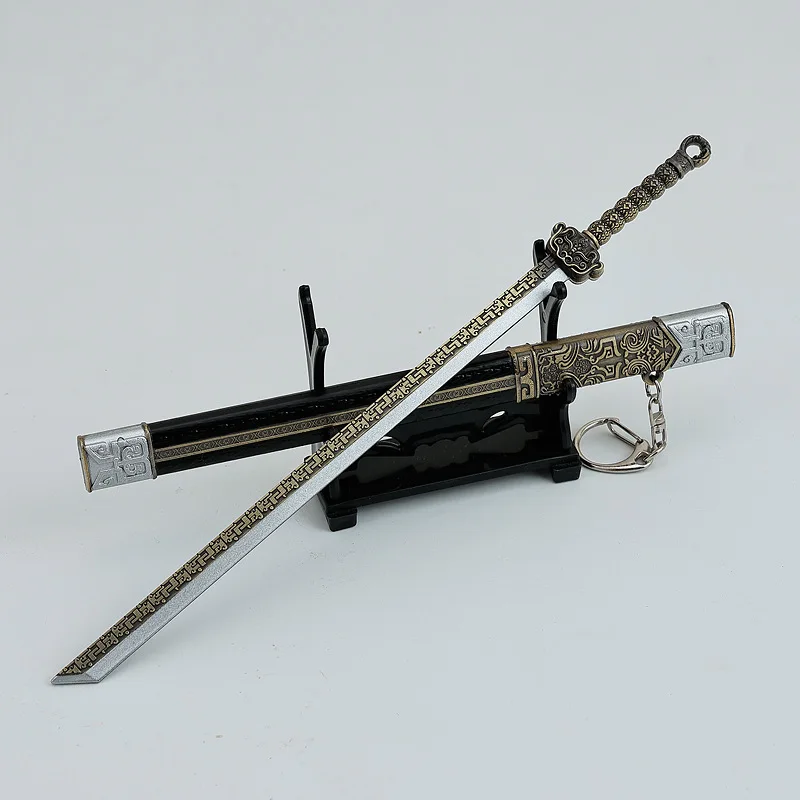 22cm/8.66in filme e televisão periférico nan heng espada coleção brinquedo modelo de metal ornamentos coleção presente desktop
