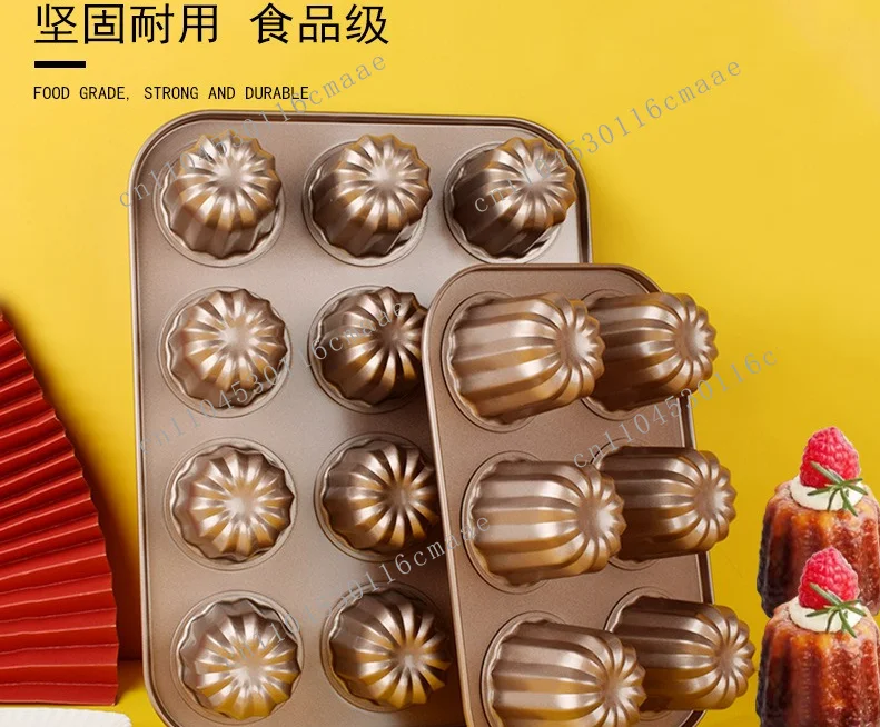 Non-stick 12 even mold cake bread mousse pudding dessert cup baking household