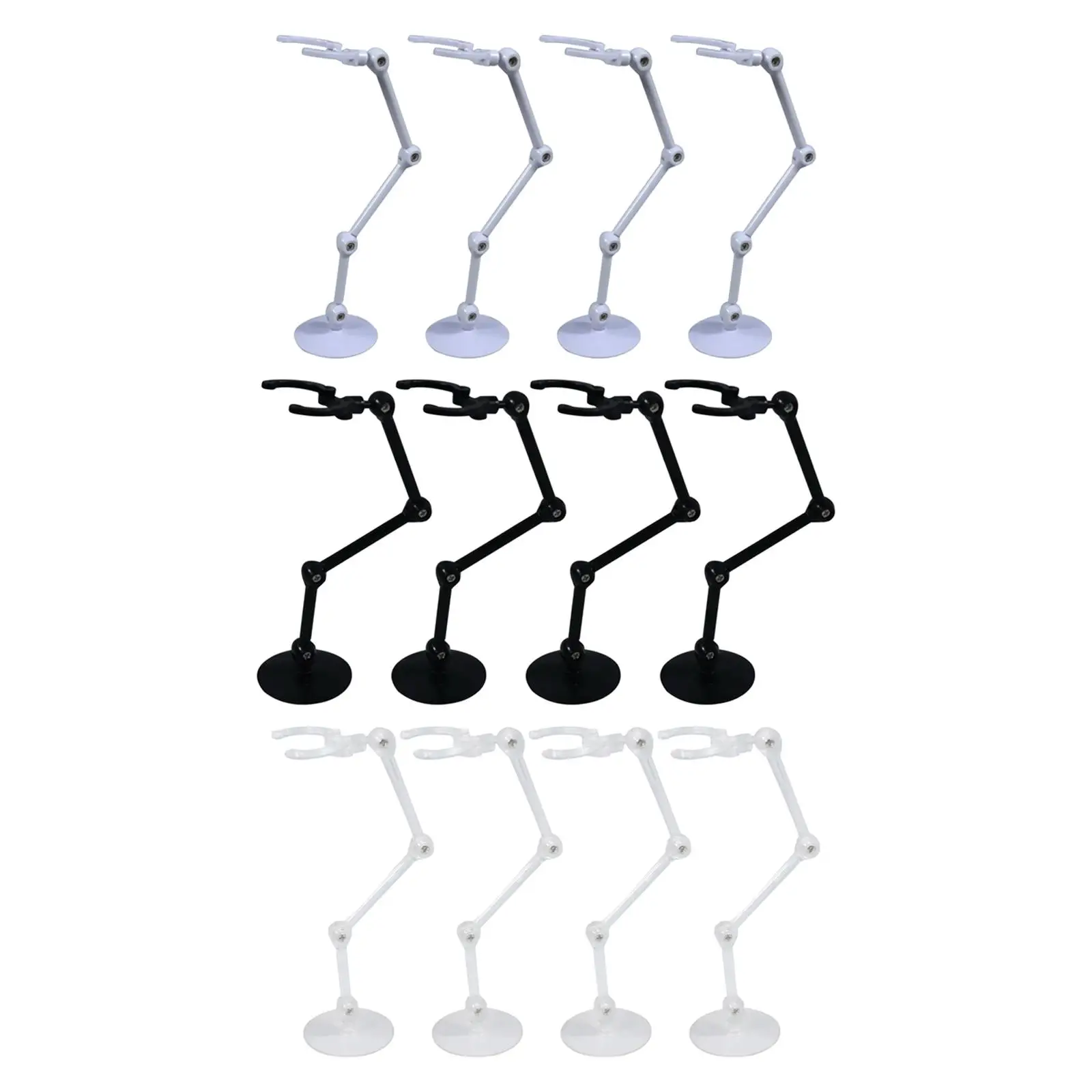 4x Action Base Support Sturdy Holder for 1/144 Robot Model 6'' inch Doll