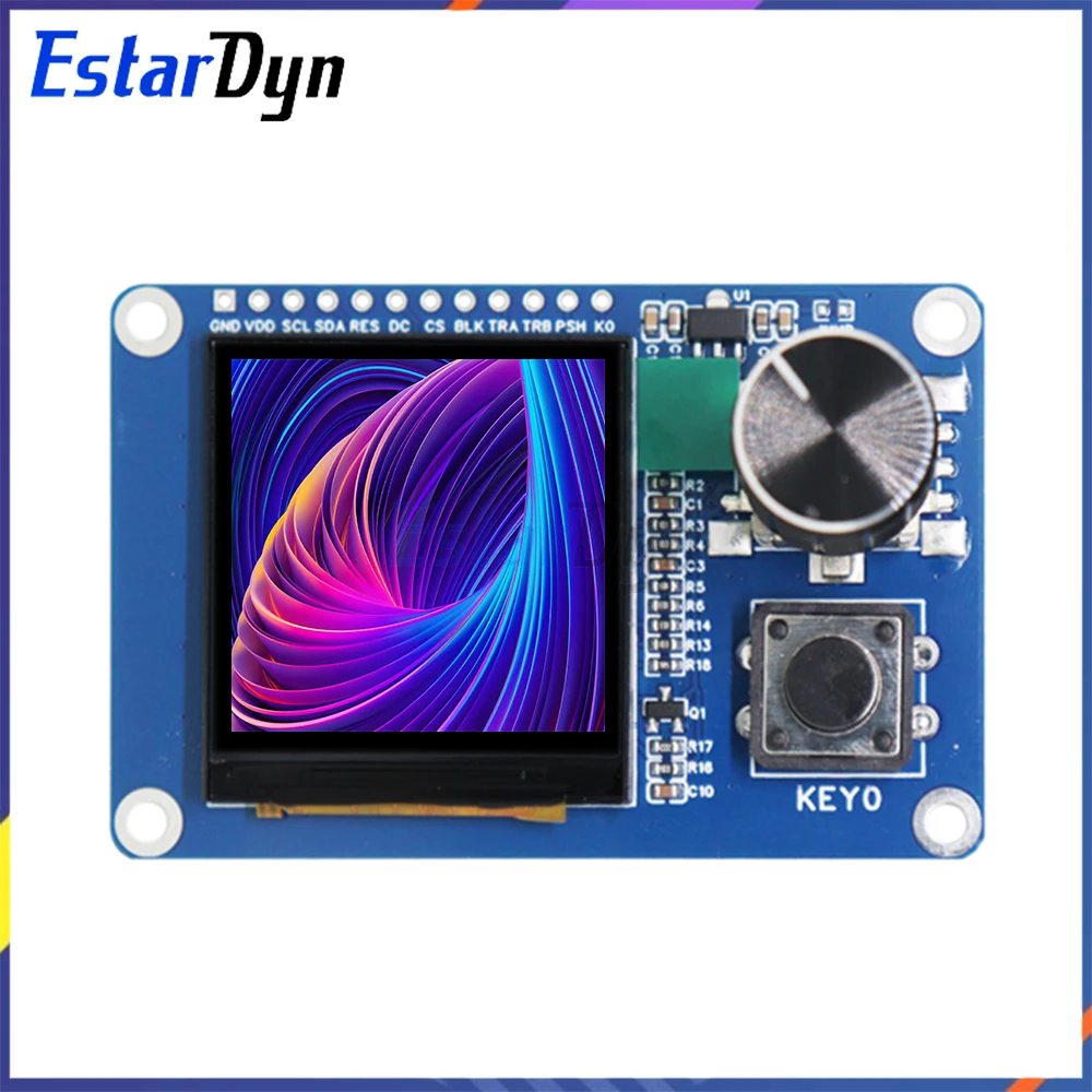 1.54 inch TFT LCD Display Module with EC11 Rotary Encoder Button, IIC/I2C SPI Interface 240x240 for Arduino ESP32 ESP8266 DIY