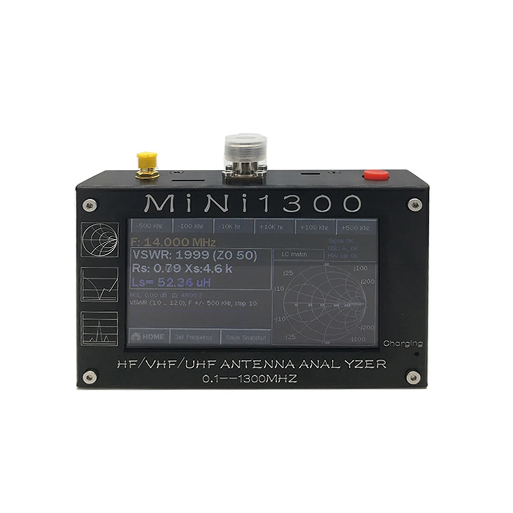 Mini 1300 Vector Network Analyzer Portable StandingWave RadioFrequency Multimeter 1.3G HF/VHF/UHF Vector Antenna Analyzer