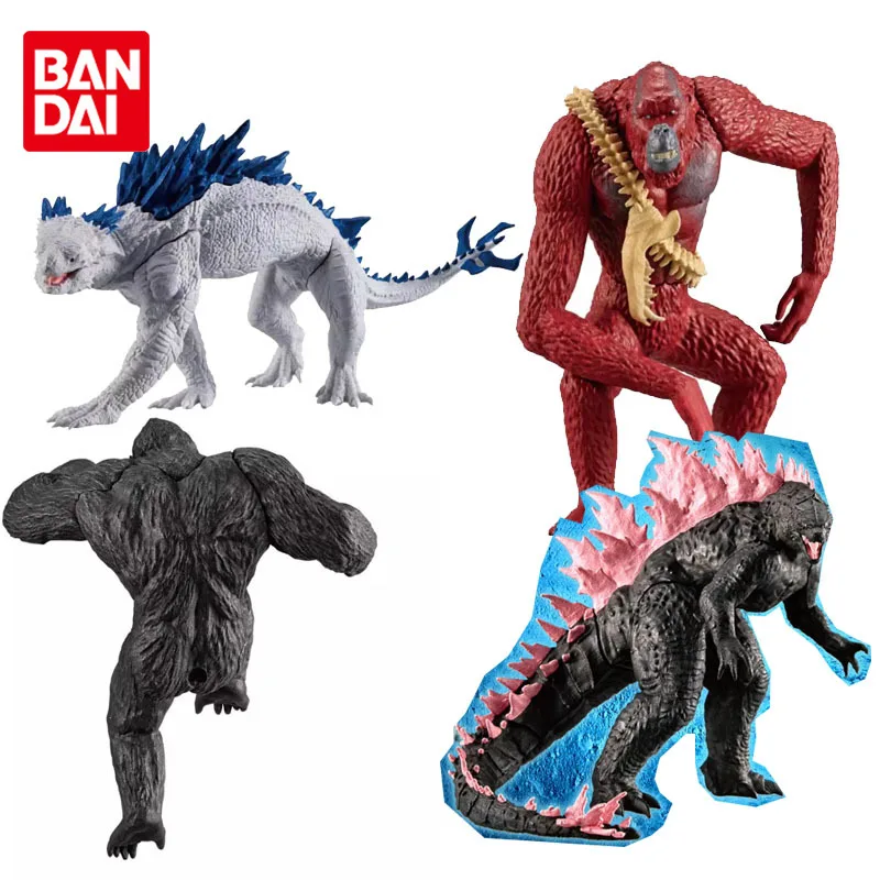 BANDAI Original HG Gashapon Godzilla VS King Kong Monster Anime Action Figures Toys for Boys Girls Kids Gift