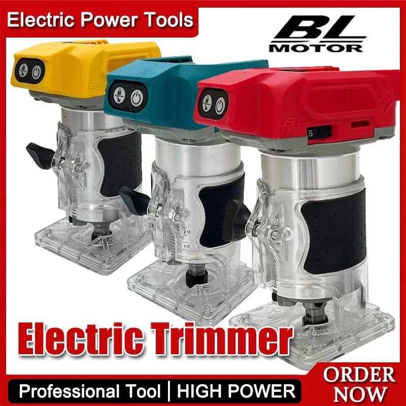 

Подходит для бесщеточного электрического триммера Milwaukee, 30000 об/мин, беспроводной компактный маршрутизатор, 5-скоростная обрезка для деревообработки для Makita для Dewalt