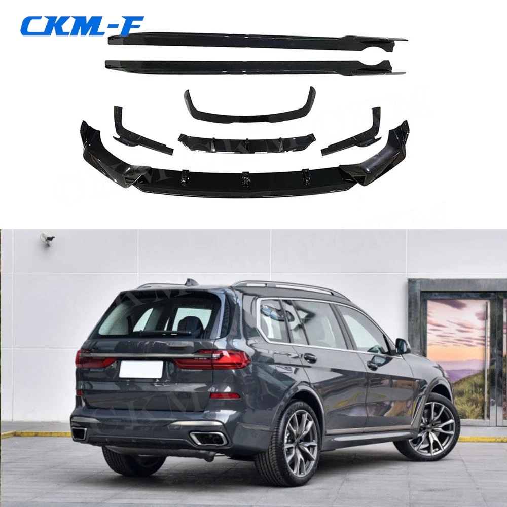 

Carbon Look Car Body Kit Front Lip Rear Roof Spoiler Rear Diffuser Side Skirts Rear Splitter for BMW X7 G07 M Sport 2019-2021