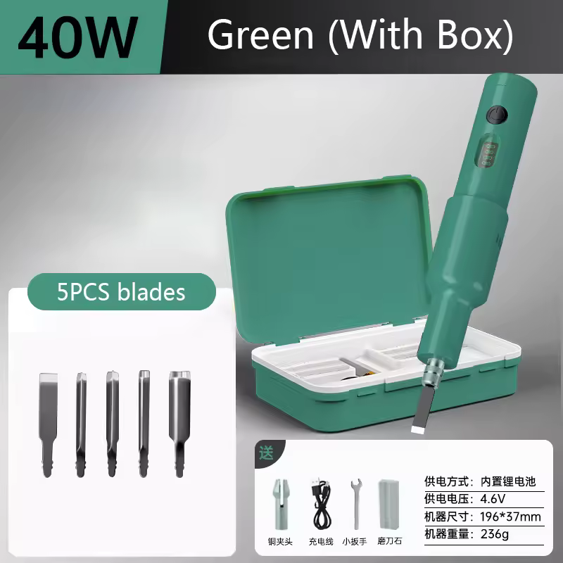 5PCS/20PCS Blade Carpenter Root Sculpture Mini Power Carving Chisel Carpentry Lithium Electric Carving Knife Chisel Set - Image 10