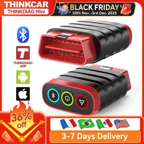 THINKCAR THINKDIAG Mini escáner OBD2 para todos los vehículos. Diagnóstico completo del sistema. Herramienta de diagnóstico automático. Lectura y borrado de errores. Actualización gratuita de por vida.