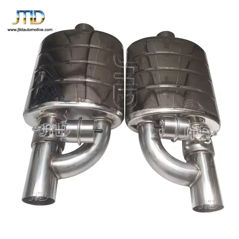 JTLD High Quality Performance Exhaust Muffler Vacuum Valve Muffler With Controller Pneumatic Double Valve Muffler
