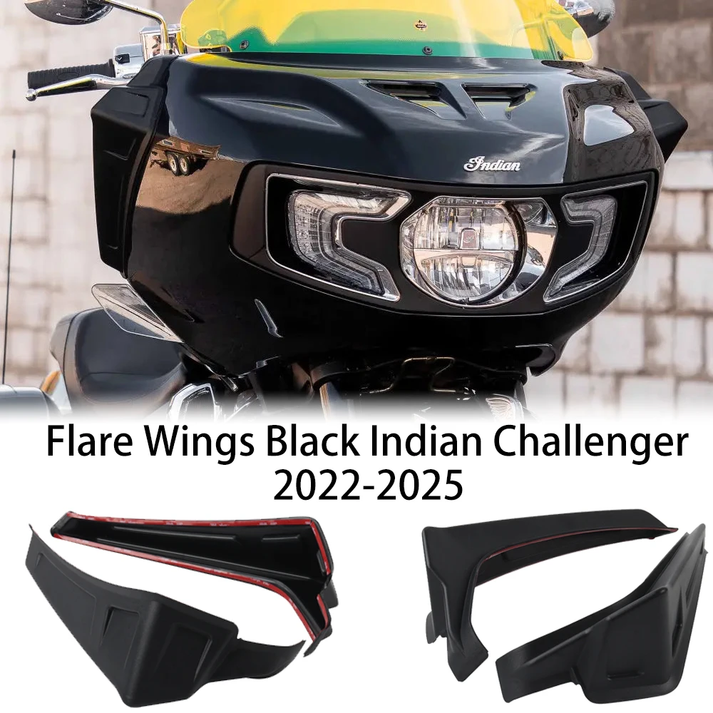 

Motorcycle Wind Deflectors for Indian Challenger 2020-2025, Fit Pursuit Limited Dark Horse 112 PowerBand, Anti-Buffeting Kit