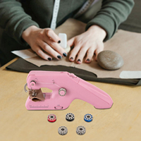 Mini Hand Sewing Machine Portable Electric Household Pocket Sewing Stitch Travel DIY Home Small Sewing Tool 100-240V