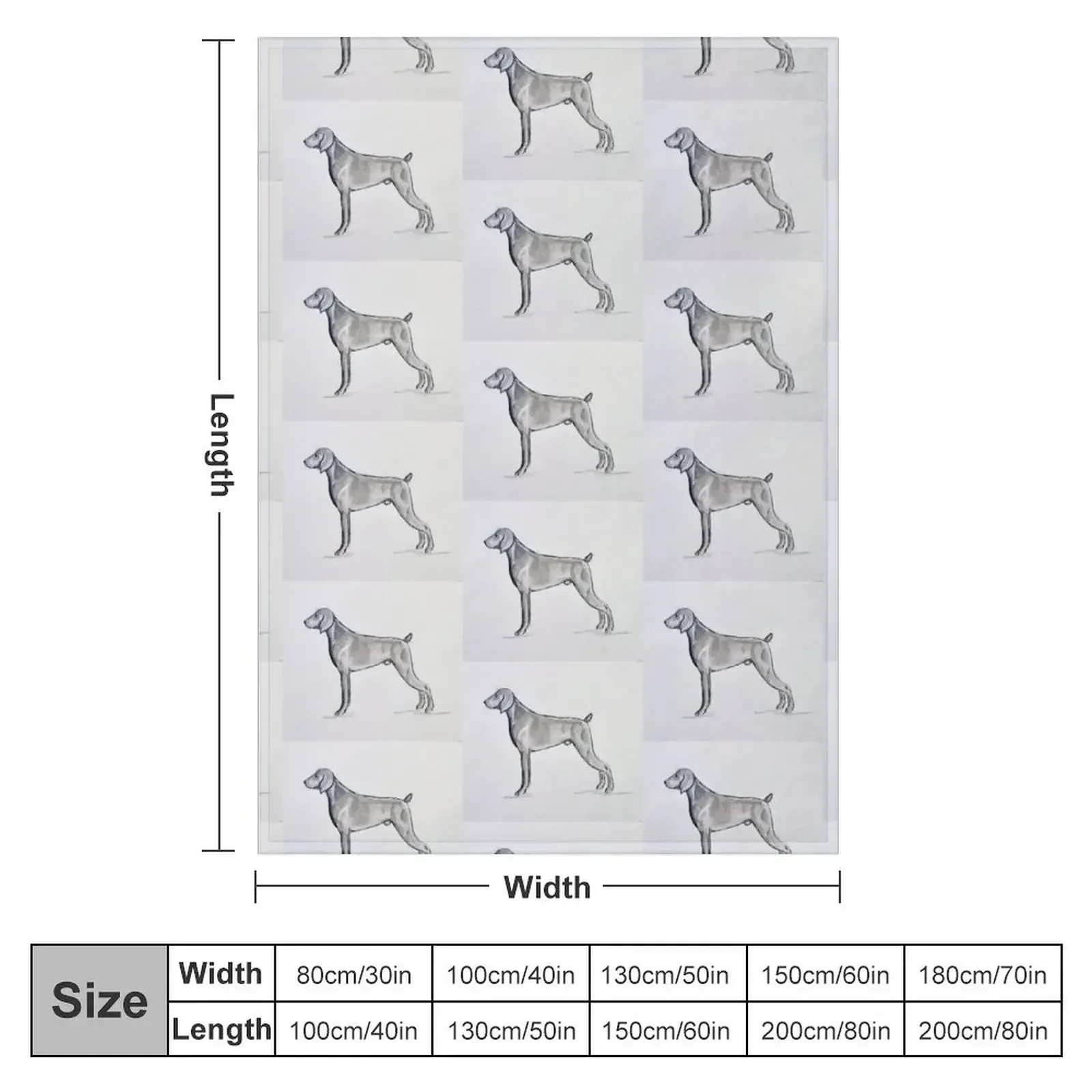 Weimaraner Throw Blanket Soft manga Cute Plaid warm for winter Blankets