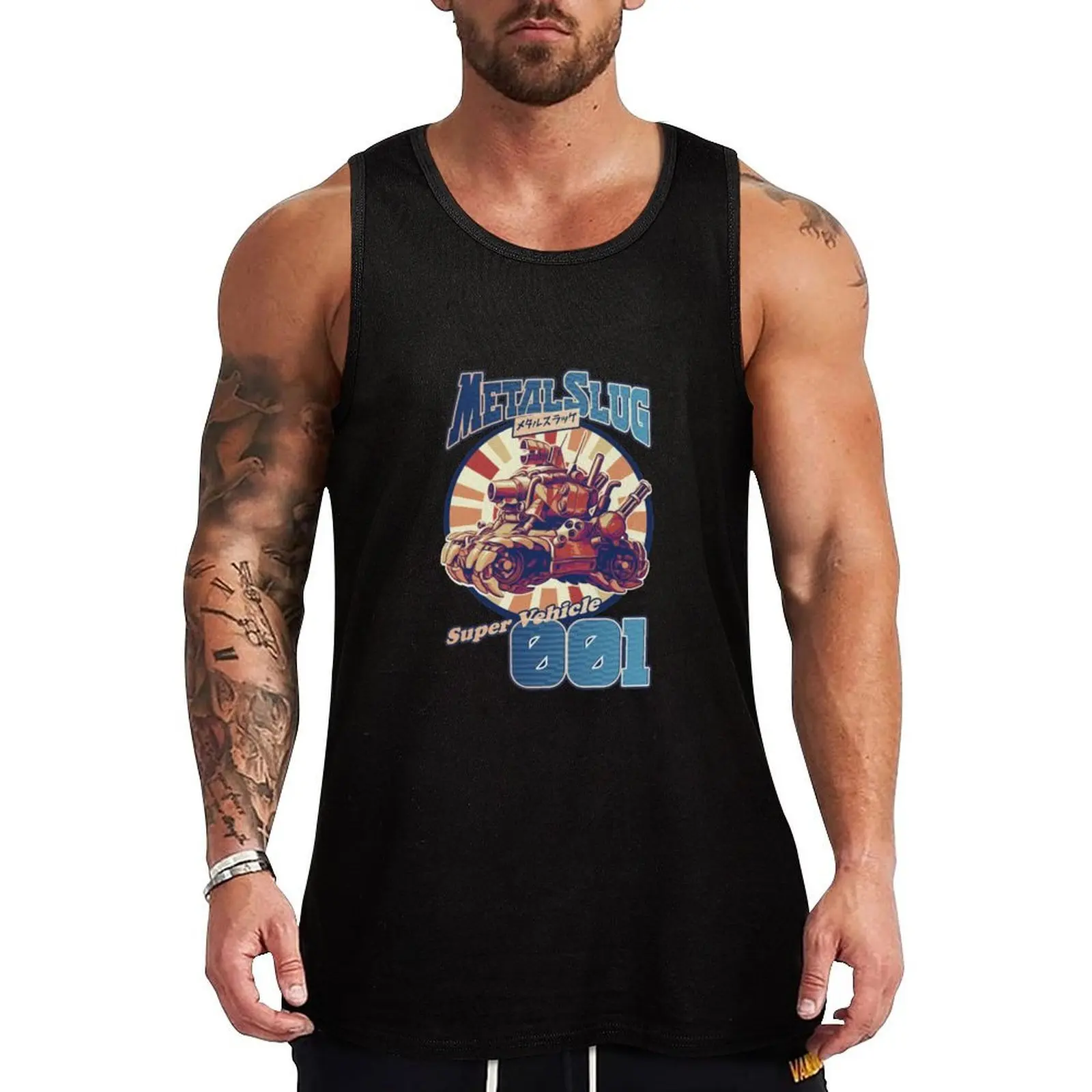 

Metal Slug Remastered Full Color Tank Top Vests muscular man male top