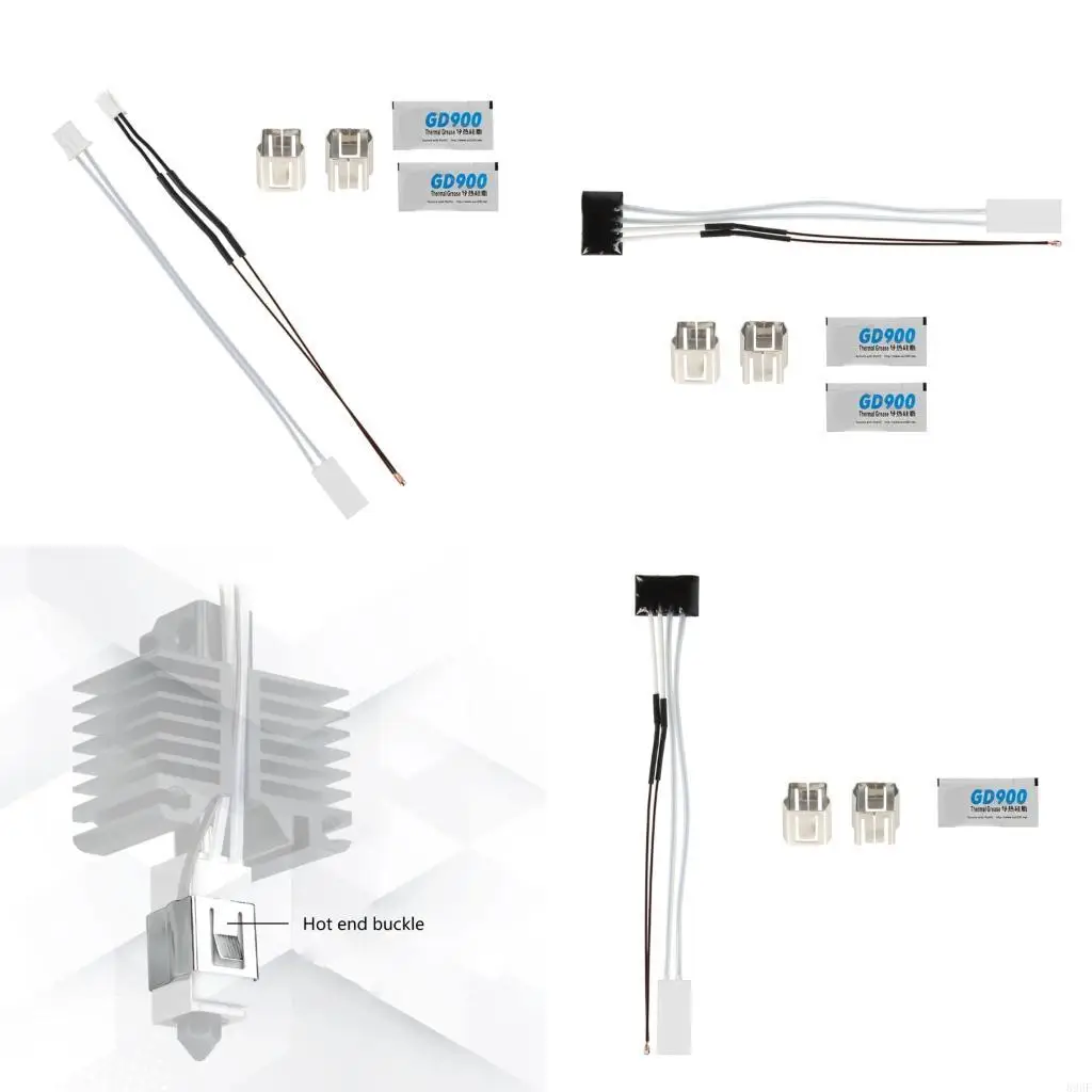 

896F Thermistor for P1P P1S/X1C High Temperature Thermistor Retaining Clip Hotend