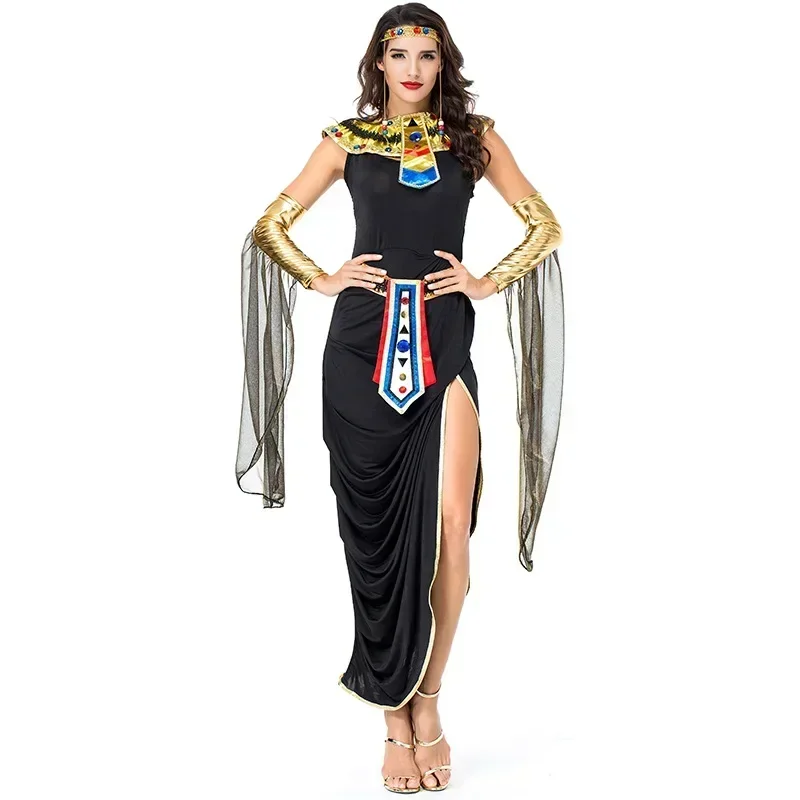 

New Halloween Cosplay Cleopatra Egyptian Irregular Elegant Costumes