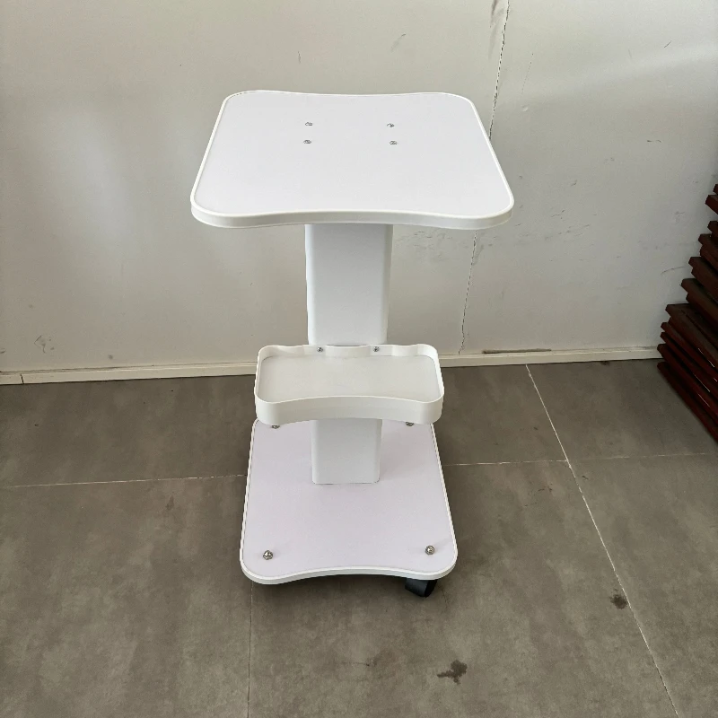 Hot Selling Rolling Trolley Silent Multi-purpose Cart with Wheels Tool Trolley with Tray Stand 35*40*67cm 360°Rotatable