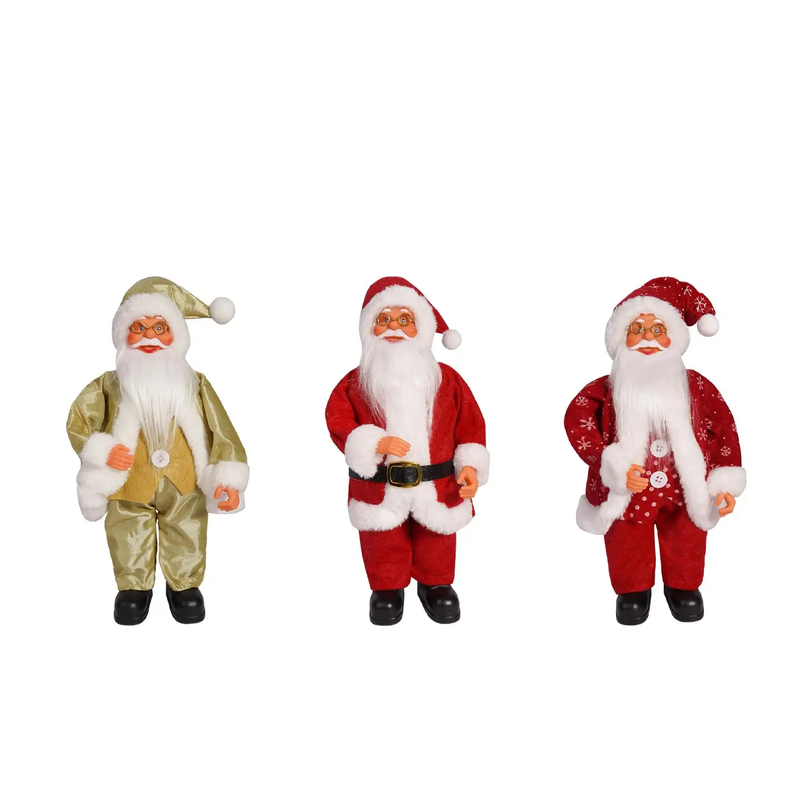 Standing Santa Claus Doll Santa Claus Figurine 12 inch Desktop Decor Gift