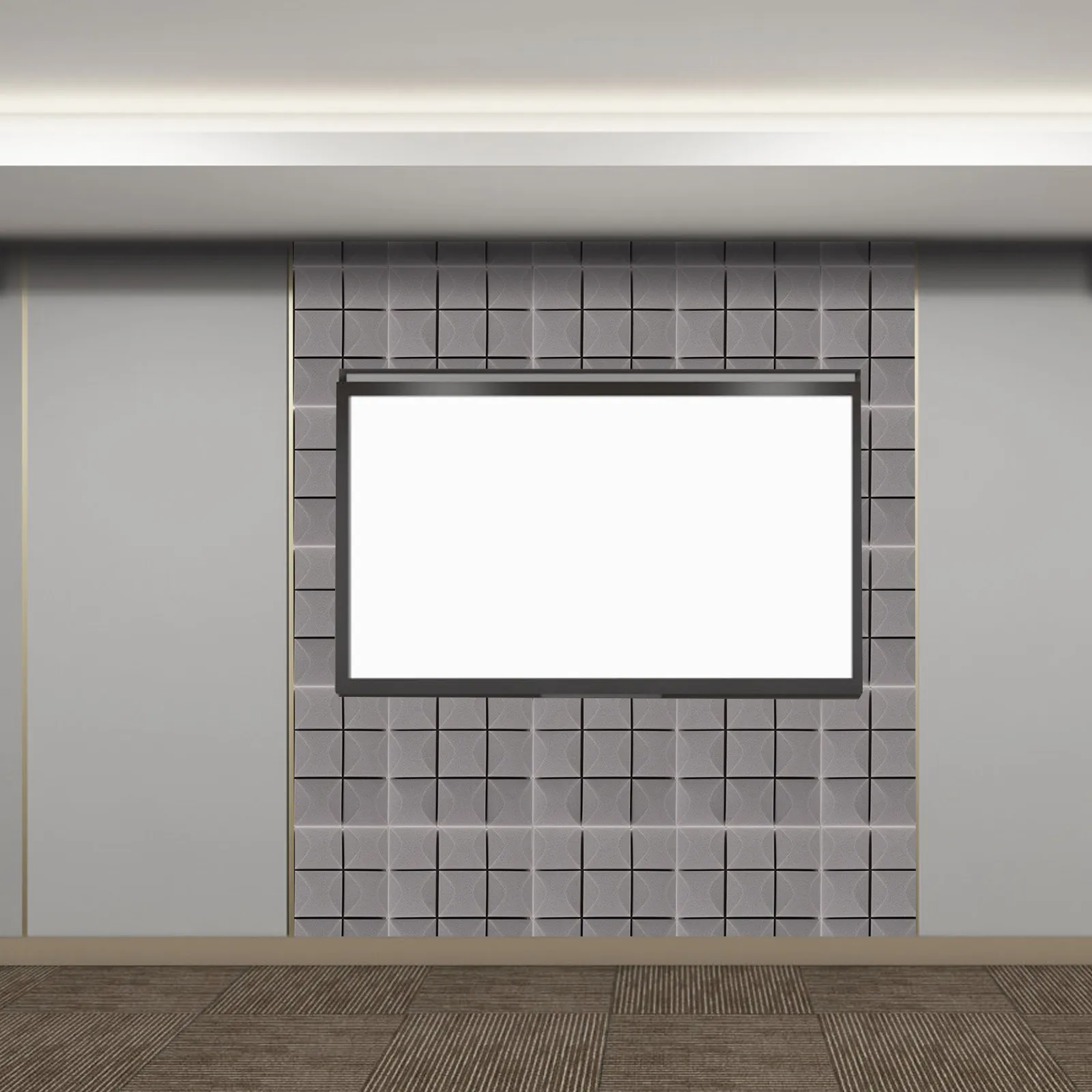 

6 шт. звукоизоляционных акустических матов, панели для поглощения звука, шумопоглощающие плиты для профессиональных студий звукозаписи, театров, барабанных студий