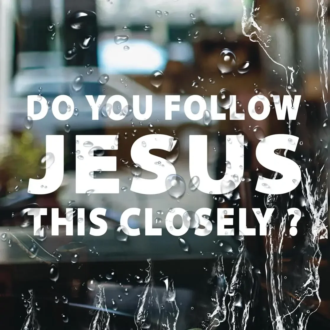 1 unidad de calcomanía de vinilo con cita de fe religiosa, divertida, cristiana, para coche, con la frase '¿Seguís a Jesús de este modo?'
