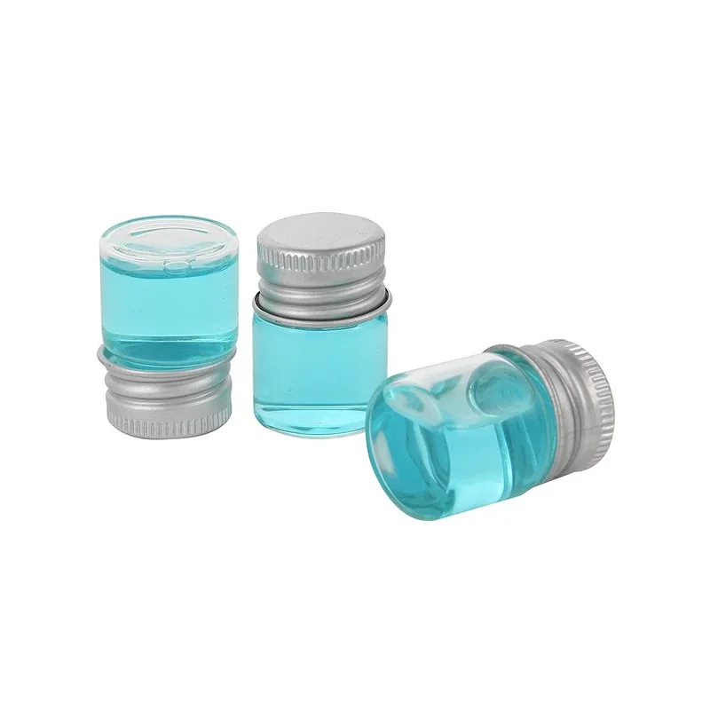 5ml Glass Vials with Screw Caps and Plastic Stoppers, Small Clear Liquid Sample Vial, Leak-Proof Vial 12PCS