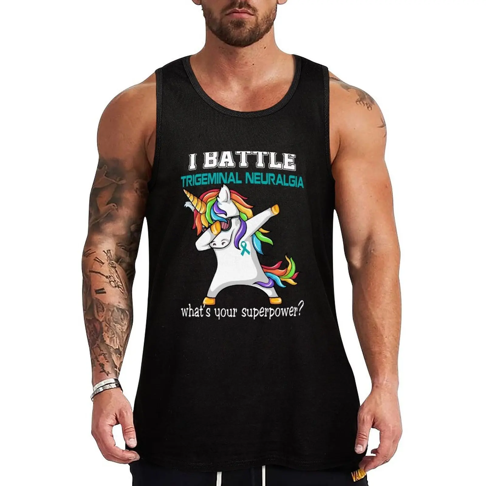 

I Battle Trigeminal Neuralgia What's Your Superpower Support Trigeminal Neuralgia Warrior Tank Top