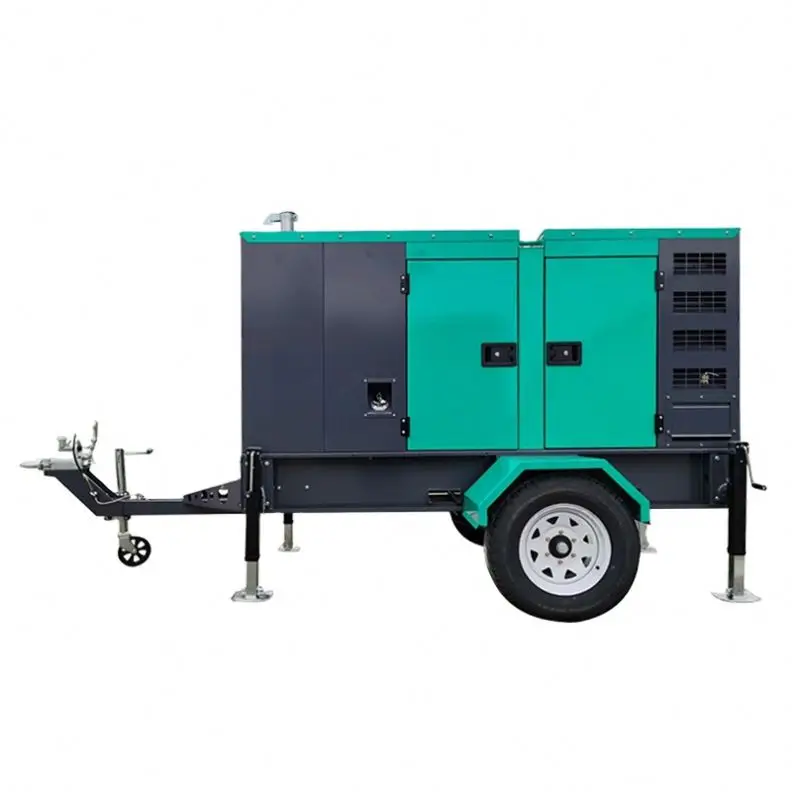 Silent Mobile Diesel Generator 1500rpm Speed Auto & Remote Start Open Frame Type