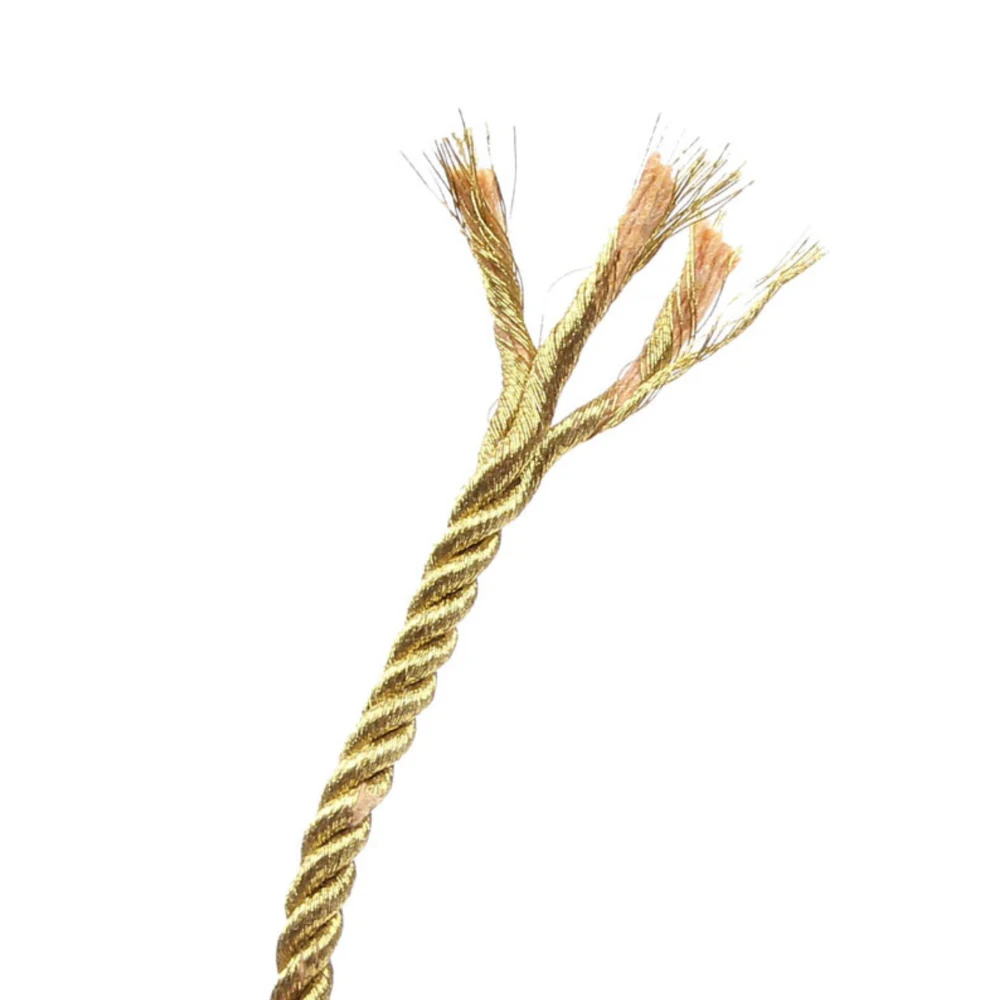 5 Meter 2/3/4/5/6mm Gold-/Silberfarbenes Geflechtseil DIY-Zubehör für die Herstellung von Handkordeln für Geschenkboxen – Detail 5