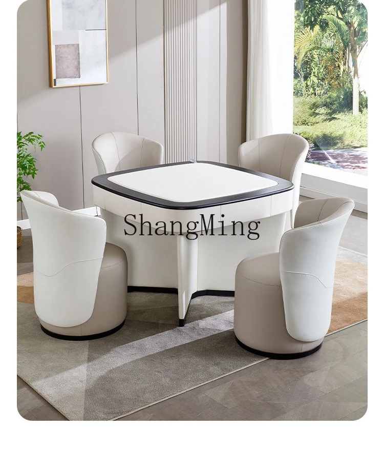 

CL automatic mahjong machine household leather electric mahjong table mute advanced light luxury style