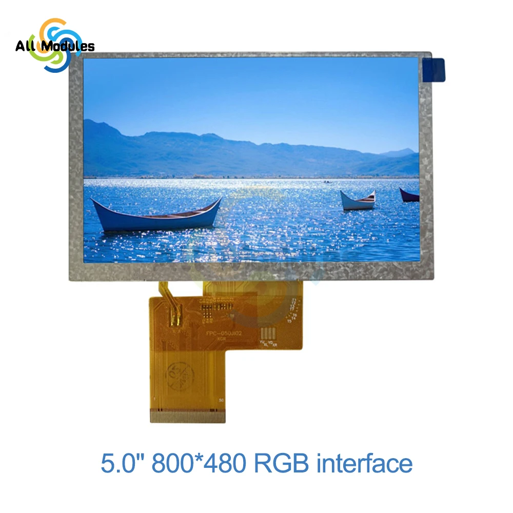 Smart LCD Screen 5in Display Screen 800x480 Resolution  IPS Full View Angle with RGB Interface for Household Appliances