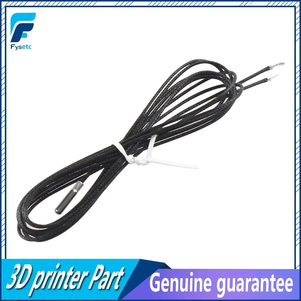PT1000 Probe 3mm * 15mm Up to 450 Degree RTD 1m Platinum Thermal Resistance Sensor For 3D Printer  Volcano/ V6 Heater Block