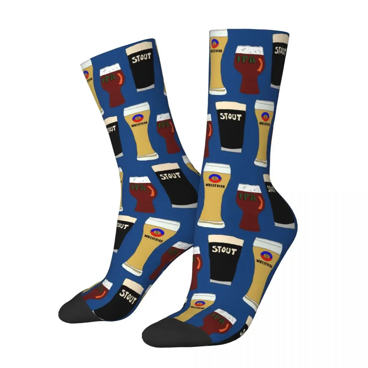 Craft Beers Socks Harajuku Super Soft Stockings All Season Long Socks Accessories for Unisex Birthday Present