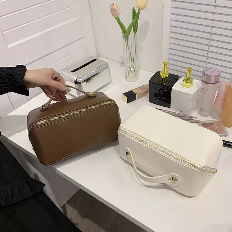 

Women Cosmetic Bag Large Capacity Travel Organizer Waterproof Makeup Case Travel Multifunctional Portable Pouch Toiletry Kit E35
