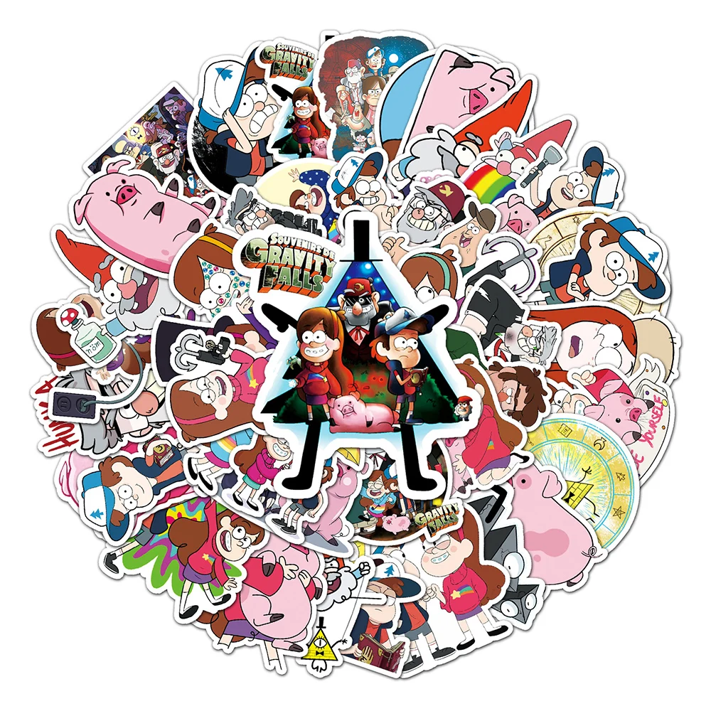 10/30/50pcs Disney Cartoon Gravity Falls Stickers for Laptop Motorcycle Stationery Kawaii Anime Decoration Decal Sticker Kid Toy