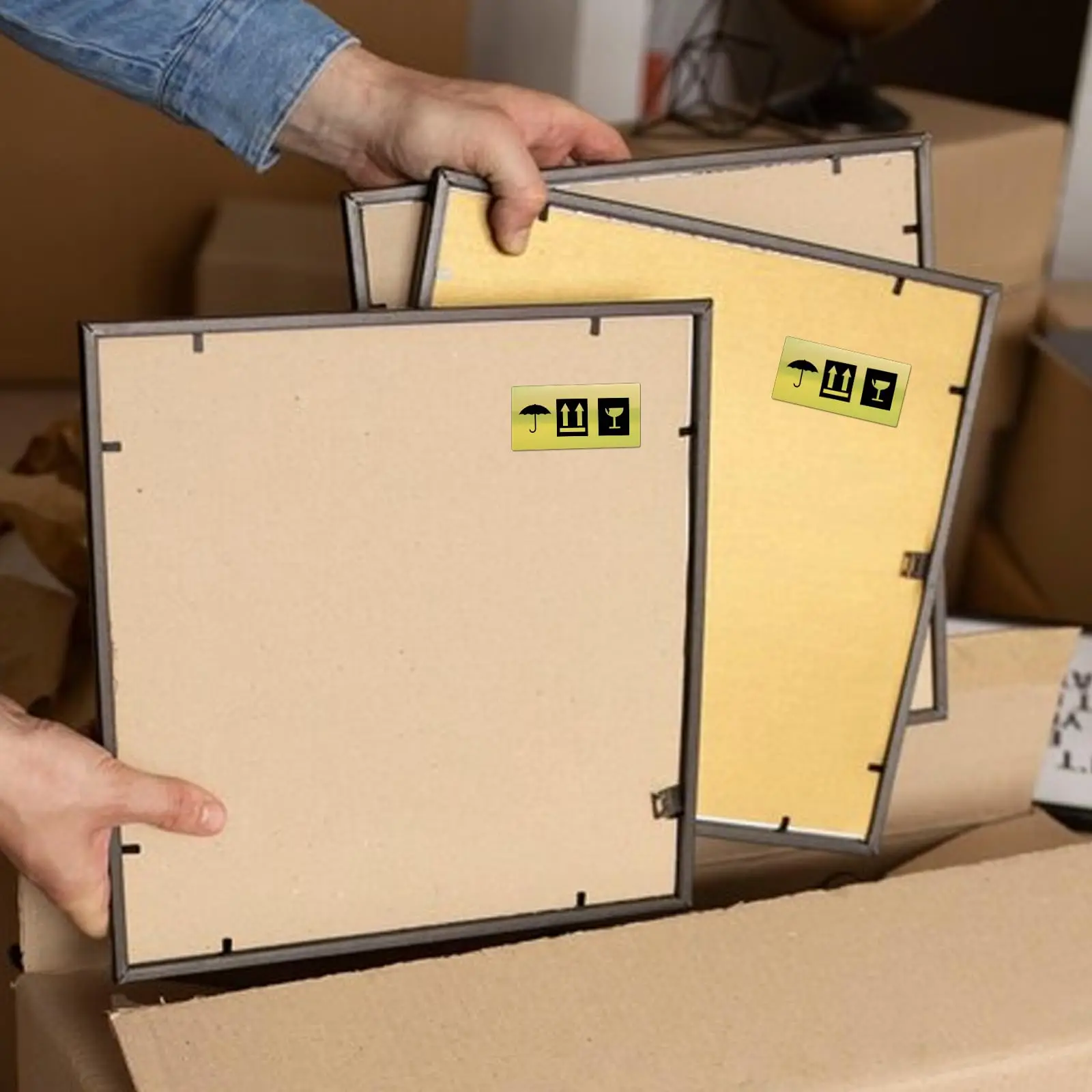 Professional Gold Thermal Stickers - Waterproof Laser Printer Labels for High-End Packaging