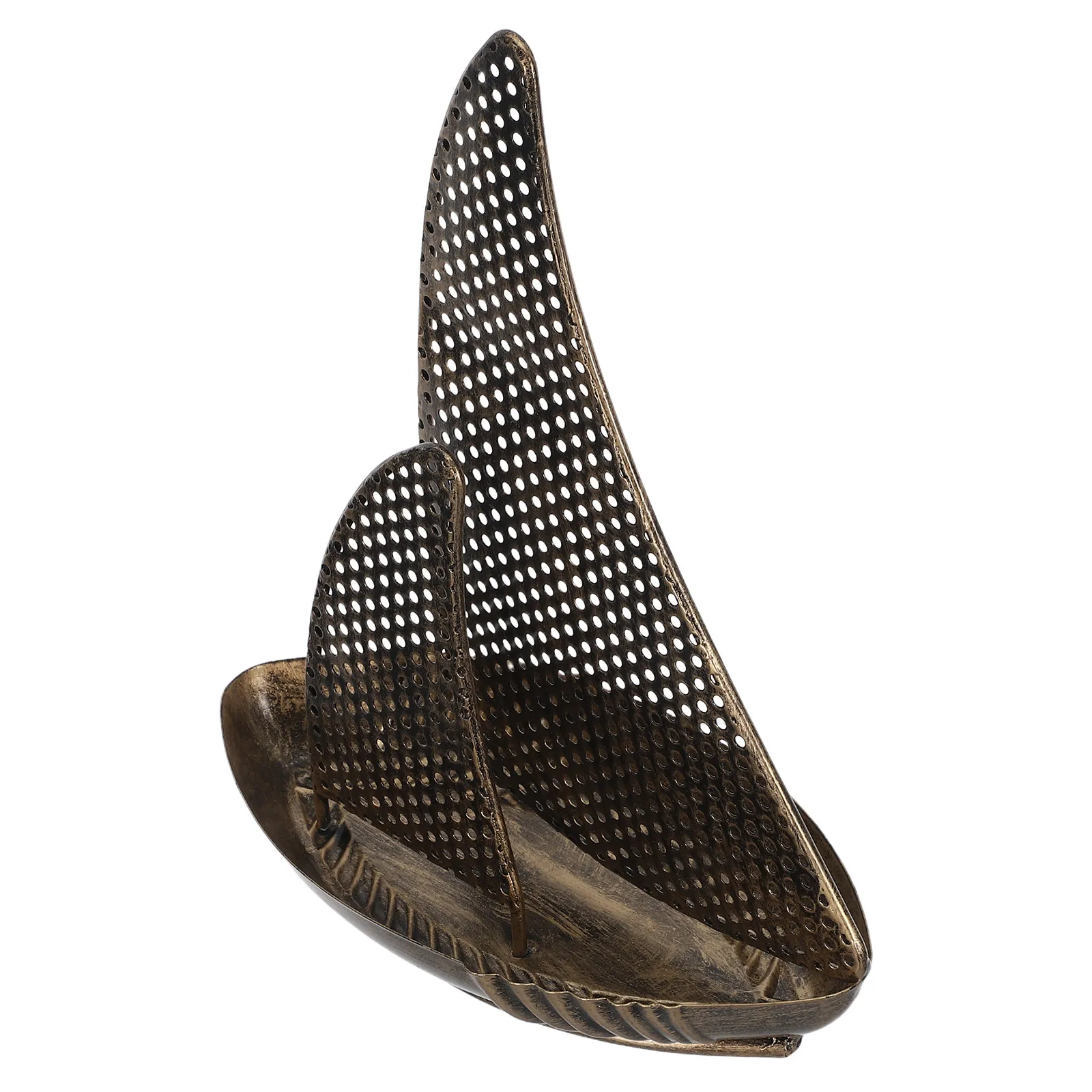 Mediterranean Boat Jewelry Holder Organizer Coastal Iron Earring Display Rack Vanity Tray Jewelry Storage Rack Trinket Tray