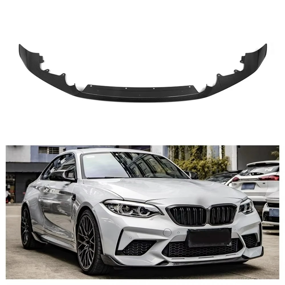 100% Dry Carbon Fiber Car Parts MP Style Front Lip Front Bumper Lip for M2C F87 2019+ F87 Front Lip