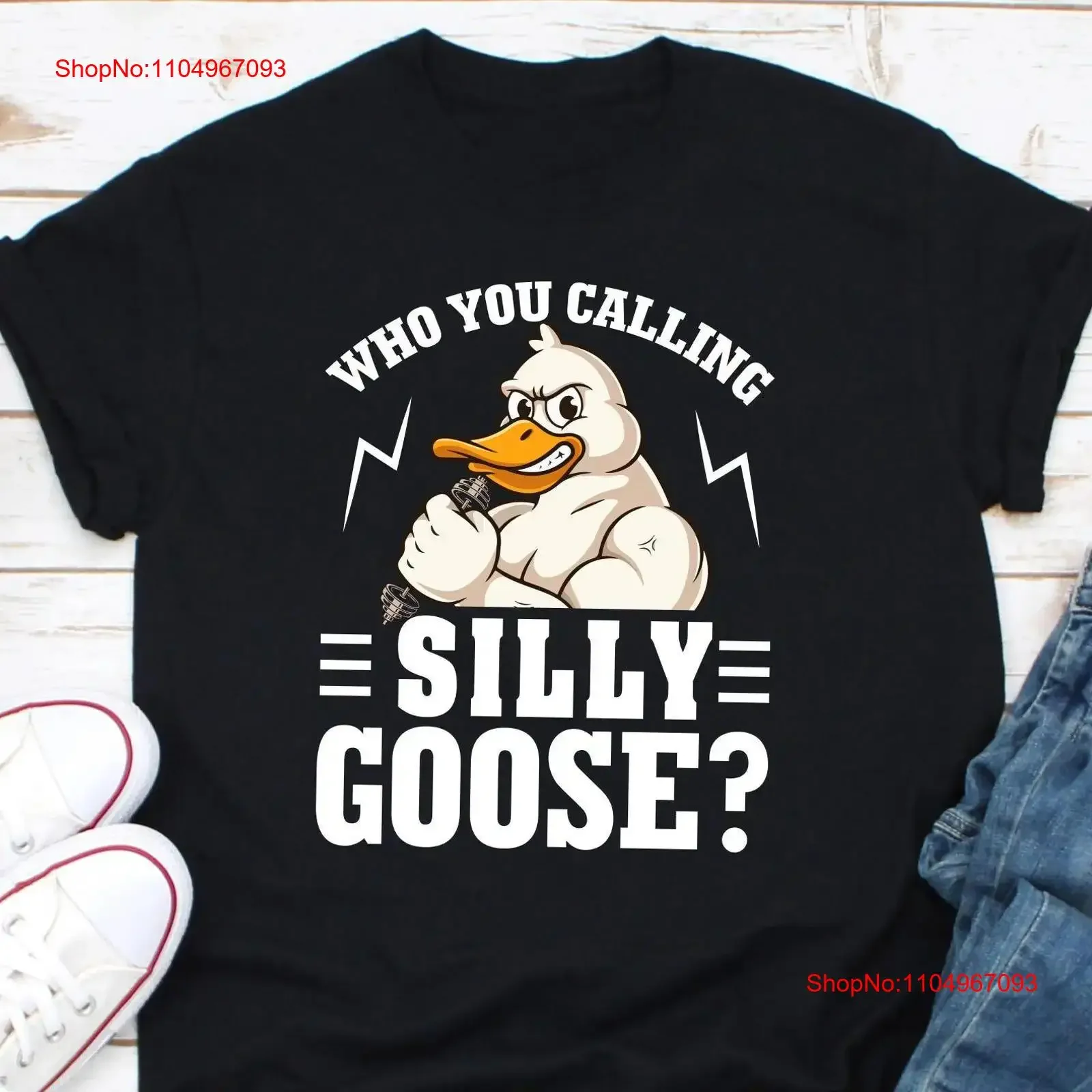 

Футболка Who You Calling Silly Goose Muscle Weightlifter Gym Funny Meme винтажный стираный повседневный топ для повседневной носки Удобный