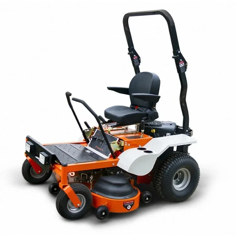 Industrial Grade 48-Inch Riding Lawn Mower Self-Propelled Height Adjustable Handles Zero Turn Anti-Slip Steel Chasis Petrol