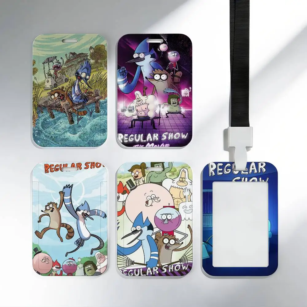 

Обычные держатели для карт с мультяшными рисунками, черные, на шнурке, для студенческих карт питания и удостоверений личности, для школы