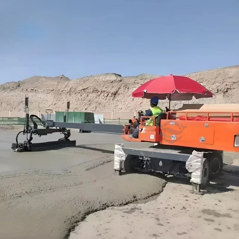 Hydraulic Drive Automatic Level Machine Laser Vibrating Concrete Screed Machine Concrete Paving Leveling Machine Customized
