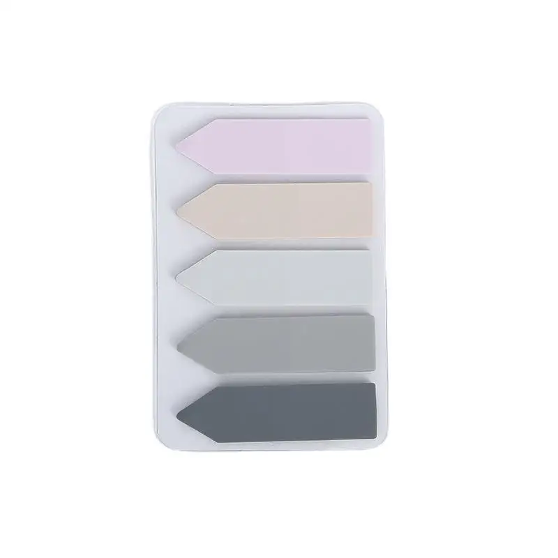 Pegatinas de 20 hojas transparentes fluorescentes, pestañas de índice, banderas, notas adhesivas, papelería para niños, escuela, suministros de