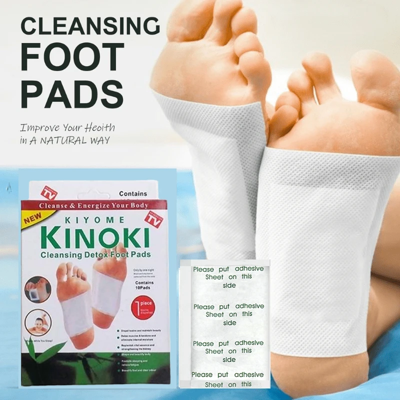 10-100pcs Korea Kinoki Detox Foot Patches for Stress Relief Deep Sleep Herbal Slimming Body Fat Toxins Deep Cleansing Foot Pads