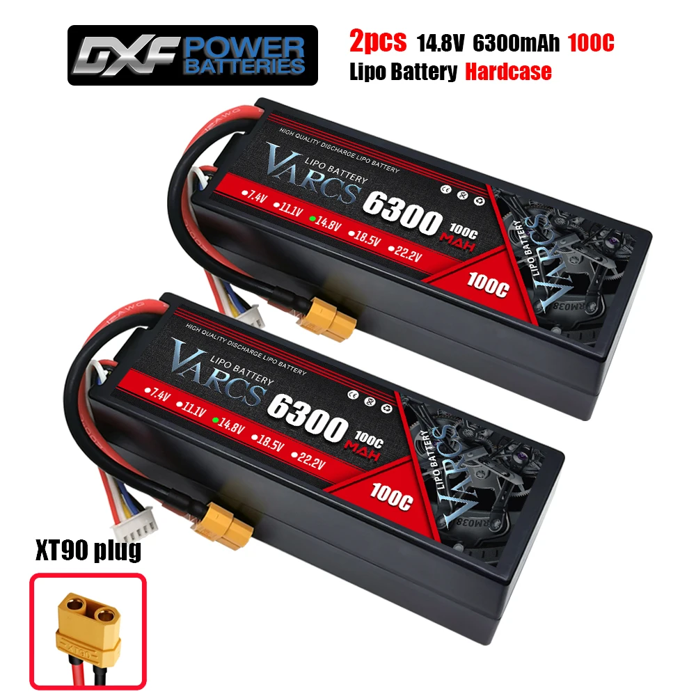 Varcs 4S Lipo Batterij 130c 140c 8000Mah 8400Mah 7500Mah 6300Mah 5400Mah Xt60 Ec5 Trx T/Deans Xt150 Plug Voor Rc 1/8 Buggy Auto