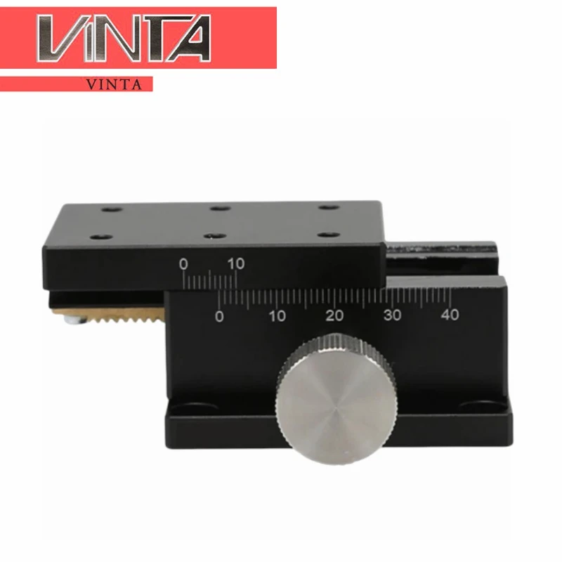 

LWX4060 X Axis Dovetail Groove Fine Tuning Platform Guided Manual Shift Platform Gear Drive Knob Adjustment Slide XWG60