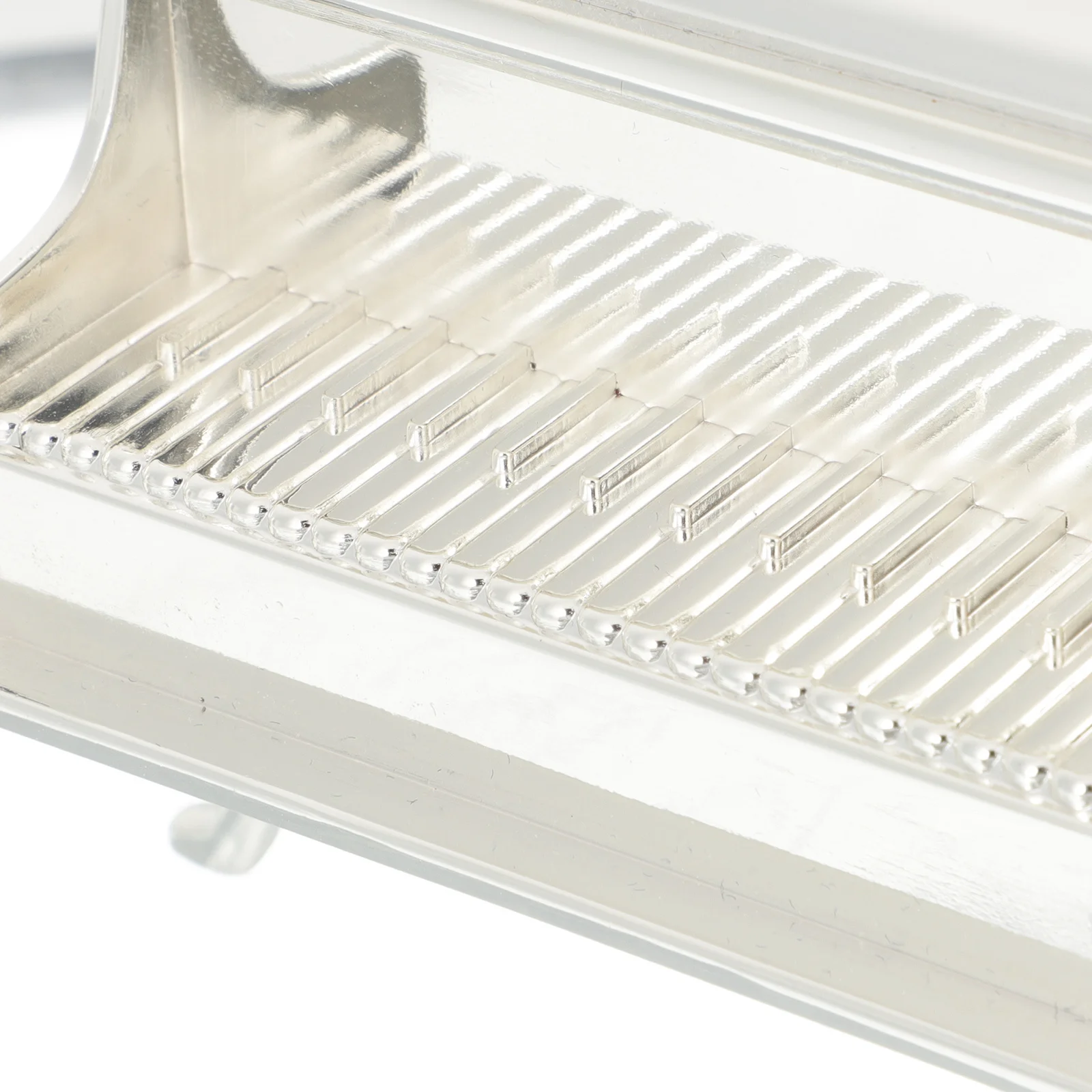 صندوق ساعة رائع على شكل بيانو، حقيبة تخزين مجوهرات متعددة الأغراض، وسادة ناعمة داخل السطح المقاوم للخدش