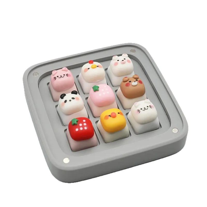 Yellow chick cute mechanical keycap personality peripheral handmade three-dimensional keycap creative customized hat