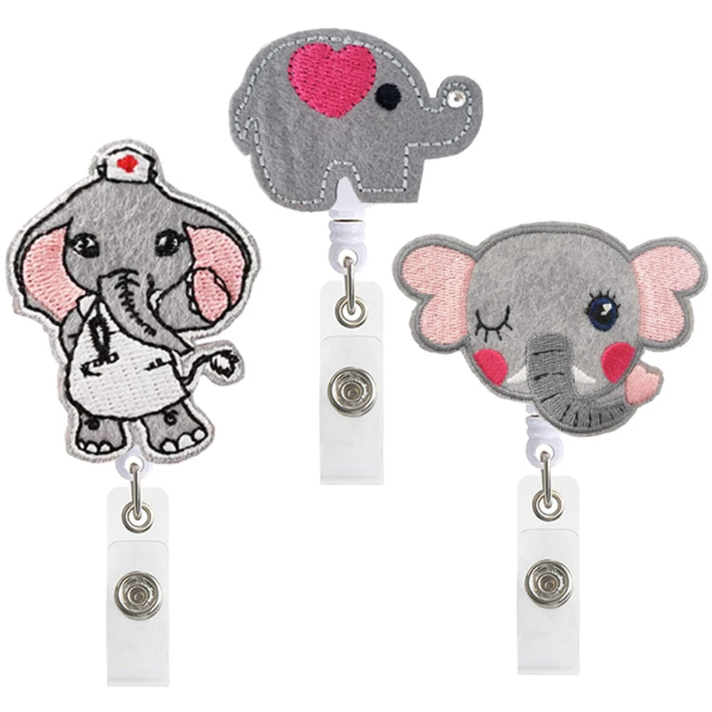 

Badge Holder Clip Name Tag Holder Name Card Holder Card Holder Clip Retractable Badge Nurse Doctor Key Chain ID Badge Holder