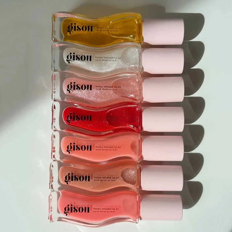 INS Popular Gisou Honey Watermelon Long-lasting Moisturizing Lip Balm Lip Oil Care For Lips Plumping Exfoliating Gloss Oil Care