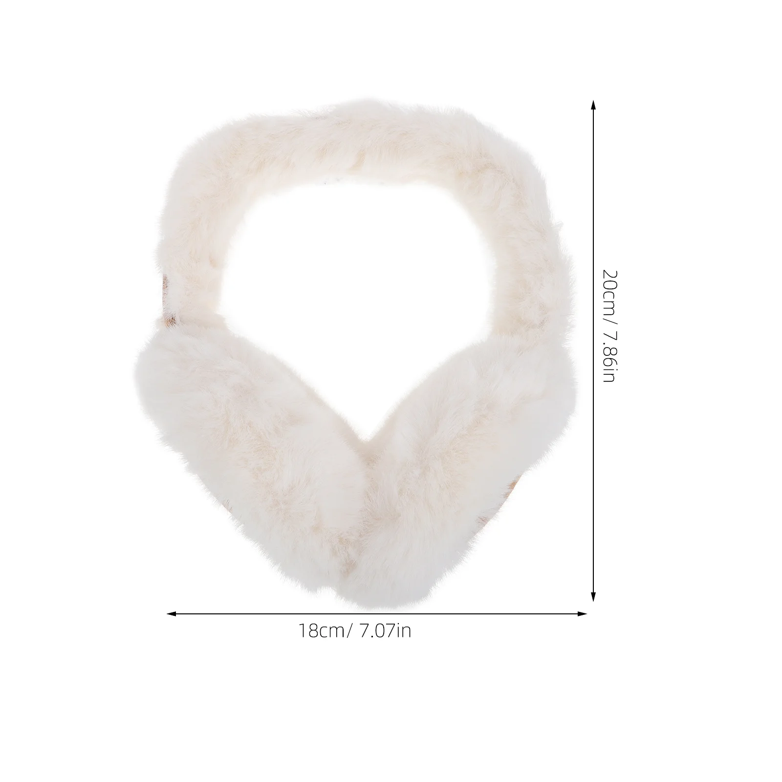 Verdickte Wärmemuffen für Winterfrauen, weiche Kunst-Gehörschützer, Frostbite-Prävention, Outdoor, Radfahren, Wandern, faltbar