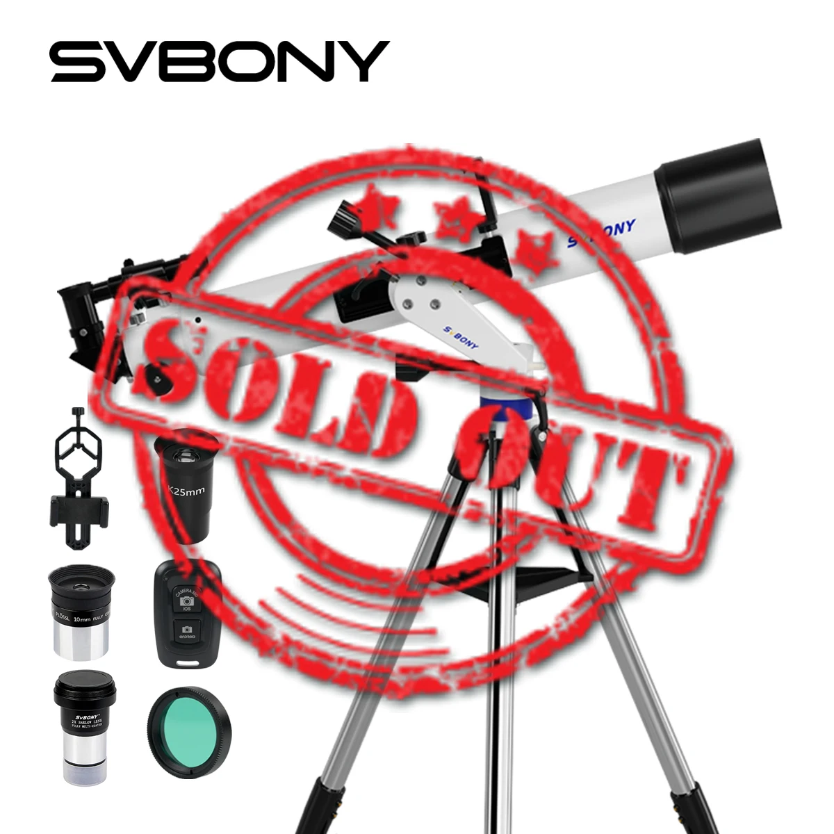 Svbony SV520 90mm Refractor Astronomy Telescope set for Adults and Beginners Professional Observing the Moon photography